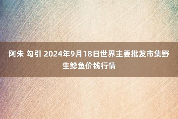 阿朱 勾引 2024年9月18日世界主要批发市集野生鲶鱼价钱行情