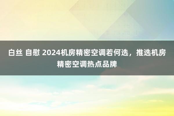 白丝 自慰 2024机房精密空调若何选，推选机房精密空调热点品牌