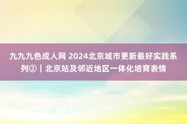 九九九色成人网 2024北京城市更新最好实践系列②｜北京站及邻近地区一体化培育表情