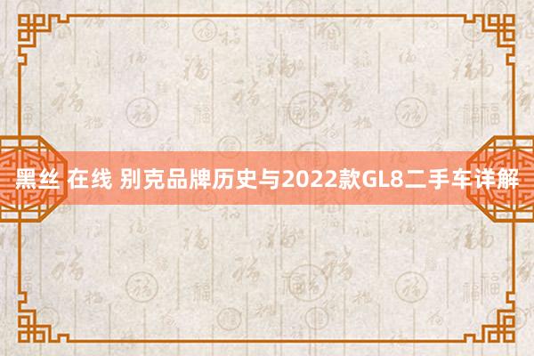 黑丝 在线 别克品牌历史与2022款GL8二手车详解