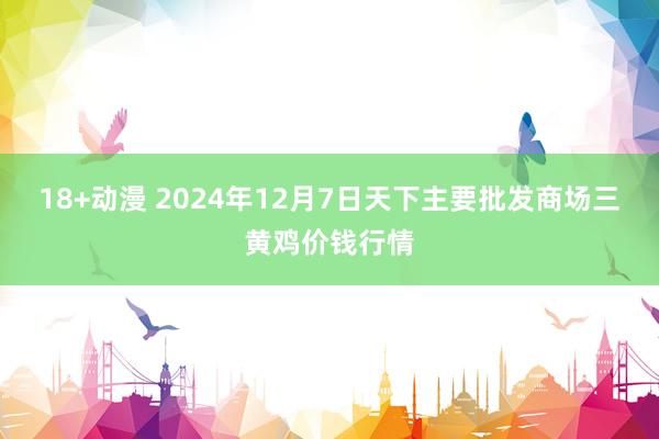 18+动漫 2024年12月7日天下主要批发商场三黄鸡价钱行情