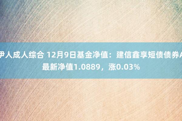 伊人成人综合 12月9日基金净值：建信鑫享短债债券A最新净值1.0889，涨0.03%