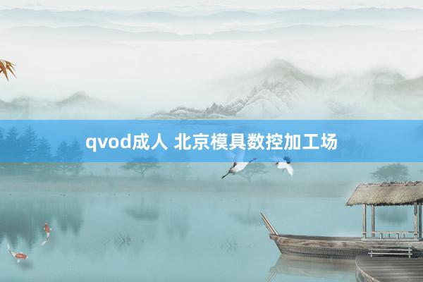 qvod成人 北京模具数控加工场