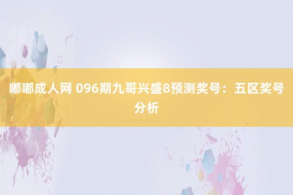 嘟嘟成人网 096期九哥兴盛8预测奖号：五区奖号分析